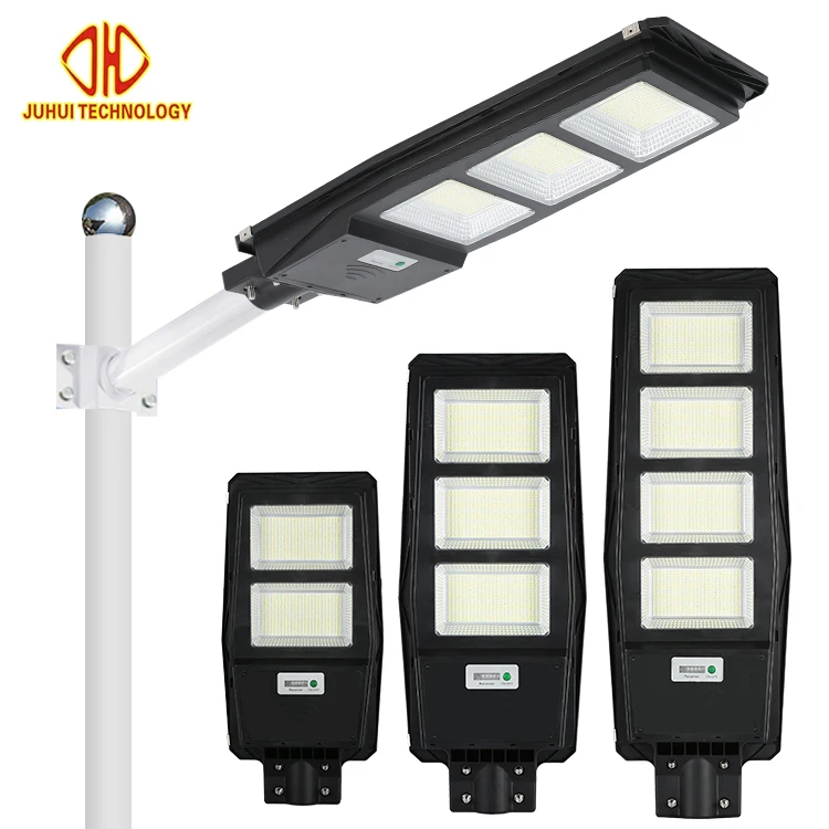 
High Quality Brightness IP67 Waterproof 100W 200W 300W Garden All In One LED Solar Street Light 
