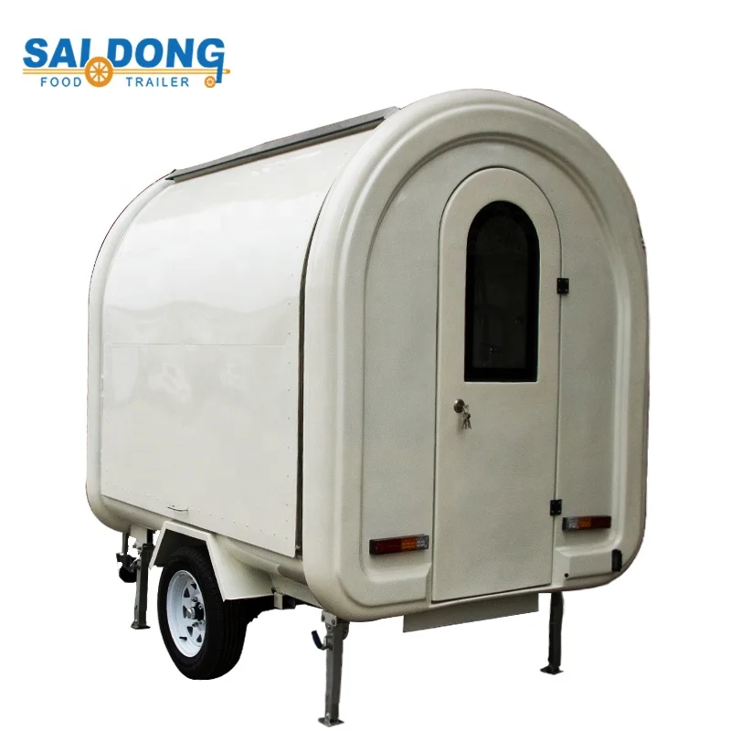 Hot selling Fiberglass multi-functional hot dog and ice cream  food trailer
