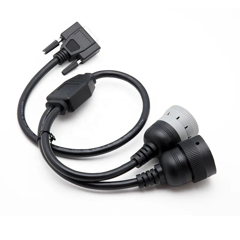 Custom Caterpillar 24V OBD2 OBD Female to J1939 9Pin Diagnostic Connector Cable For CAT