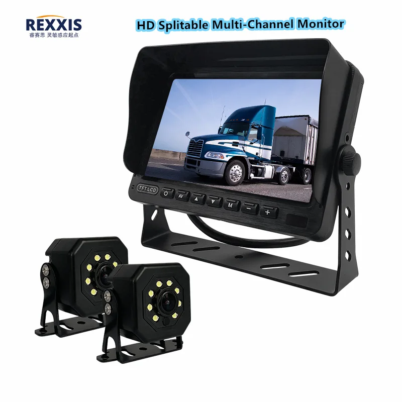 Wholesale car truck bus vehicle Real time recording DVR 2 Channels SD Card hard drive video recorder
