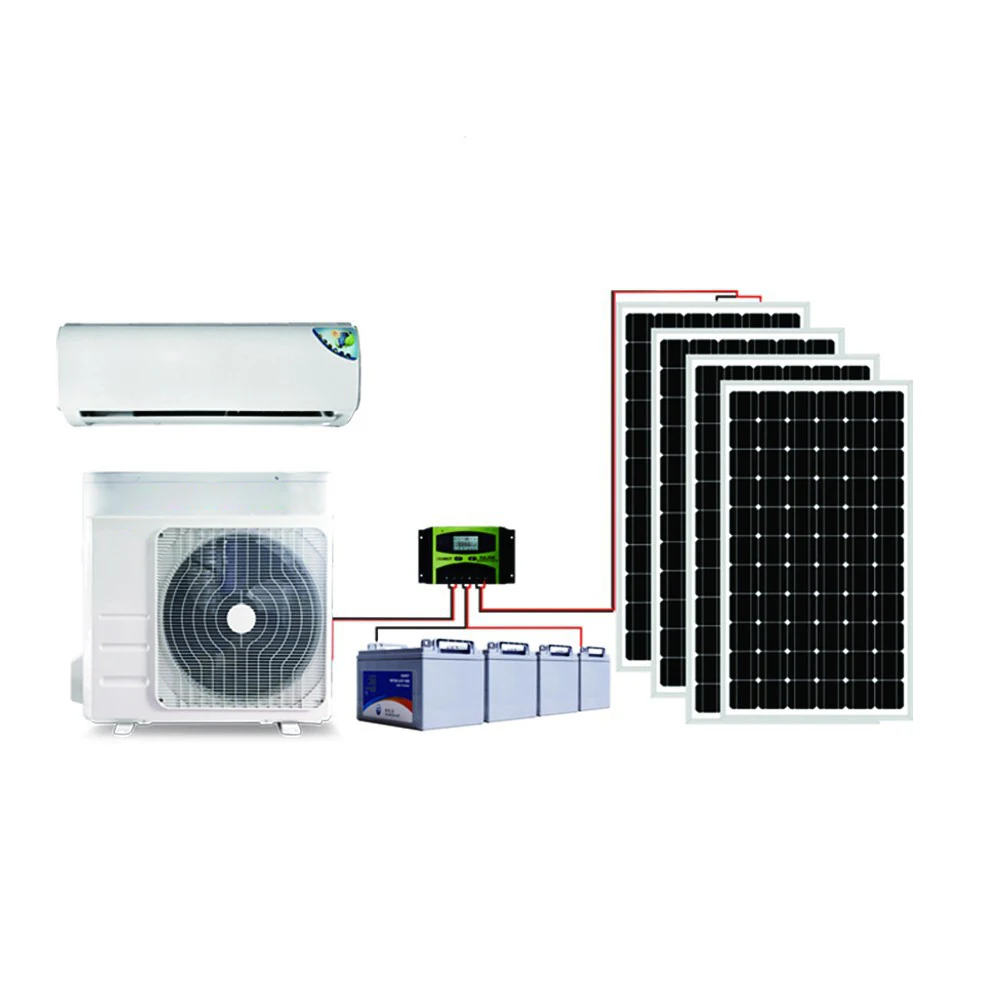 9000BTU 12000BTU 18000BTU 24000BTU Solar Ac Dc Air Conditioner Hybrid Solar Power Airconditioner Wall Split Air Conditioner