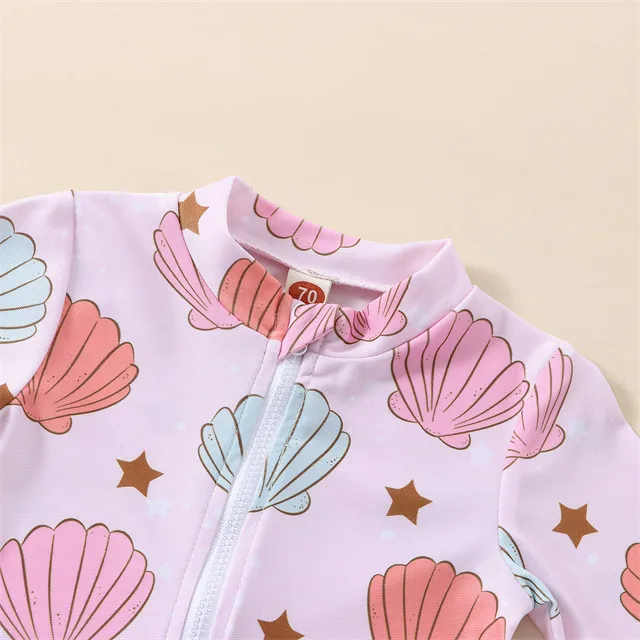 1 Pcs Private Label Graphic Polyester Romper Summer Newborn Infant Toddler Clothes Hooded Baby Girls Bodysuit Sweatshirt