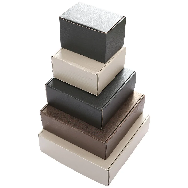 
Pearlescent embossed airplane cosmetic mask color gift food outer packaging box square small customized paper box 