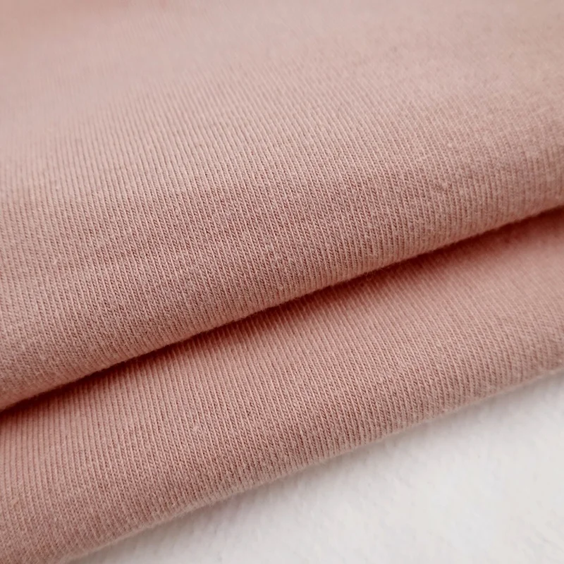  High quality 30s cotton recycled polyester spandex knit single jersey fabric for
