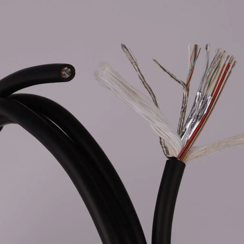 High quality multi-core 18 core braided shield transducer sensor cable