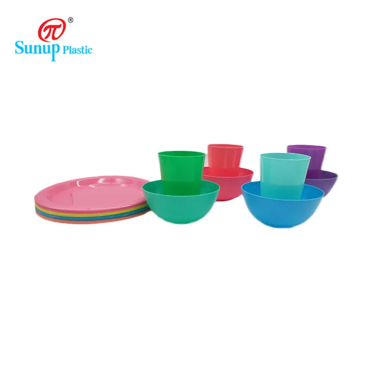 Fruit Plate Wholesale Reusable Circle Plastic Plate Dish Round Customized Pattern All-season Not Support Sustainable 25x1.3cm