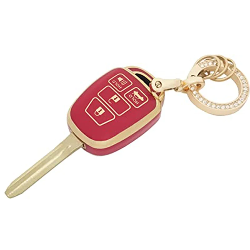 Keychain Protective Cover Strap Keychain Soft TPU Car Key Case Cover