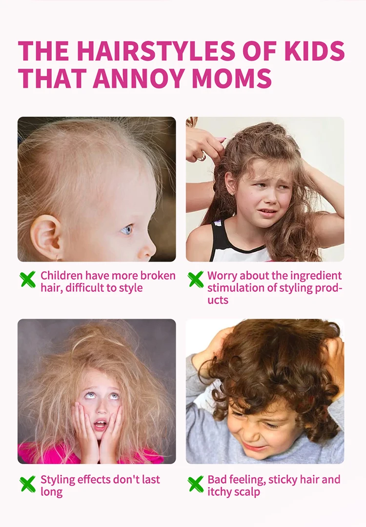 Private Brand Hair Cream Finishing Slick Hair Finishing Stick Gel Hair Styling Wax For Kids