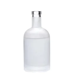 200ml 375ml 500ml 750ml 1000ml Empty Clear Round Vodka Liquor Glass Bottle for Whisky, Rum, Tequila, Vodka, Liquor, Wine