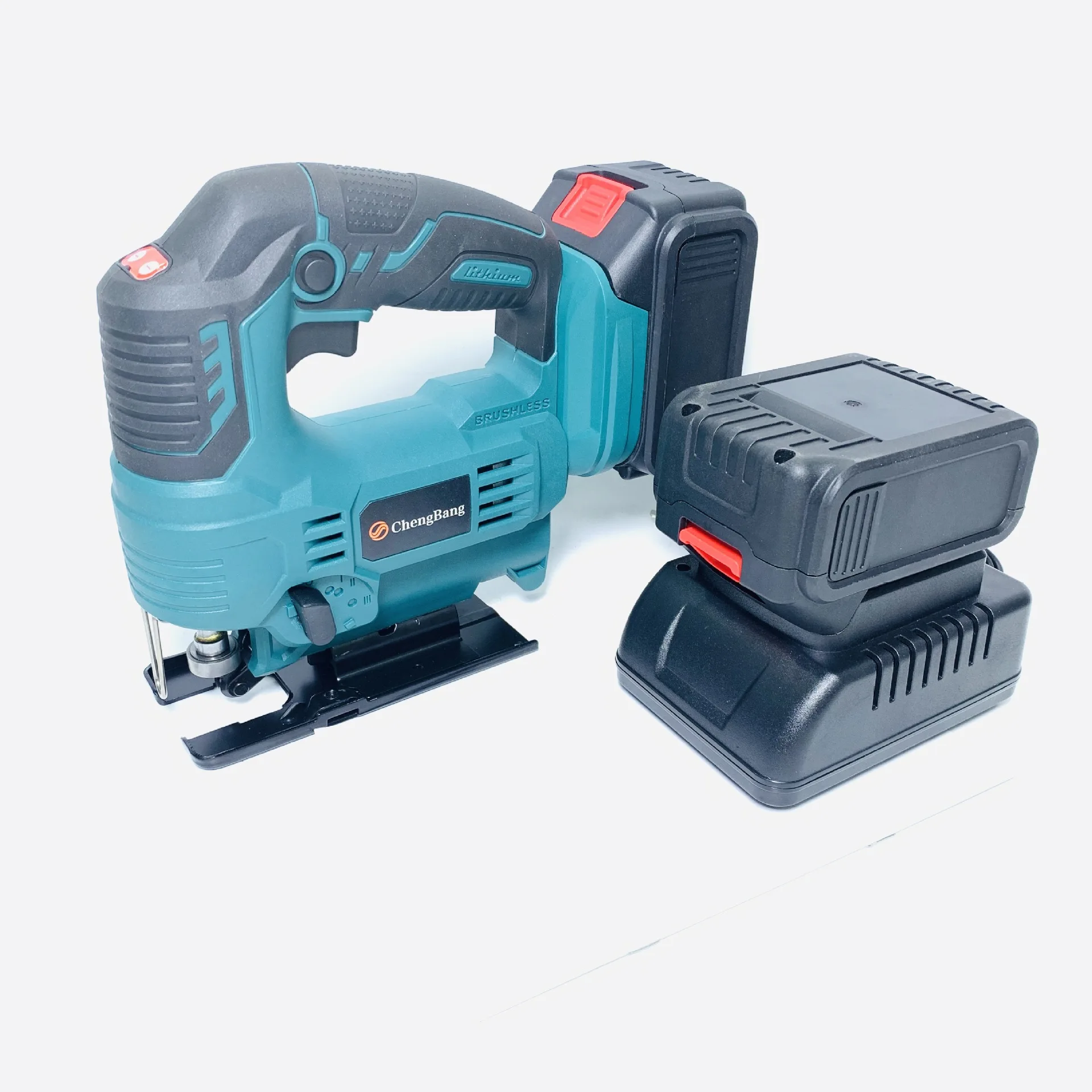 20V Portable Power Tools Brushless Jig Saw Set Rechargeable Cordless Lithium Electric Curve Saws Wood Curved Cutting Machine