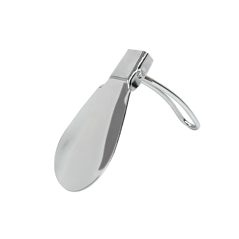 Factory Wholesale Small Sizes Metal Shoehorn Shoe Helper Short Stainless Steel Shoe Horn