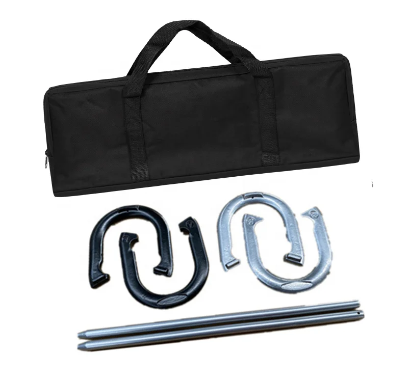 outdoor horseshoe game set lawn play ring toss game HRHS05