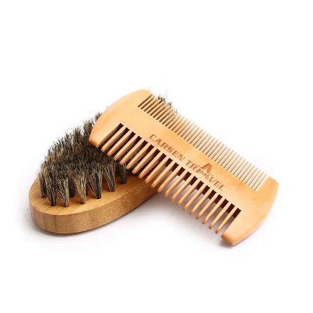 
Best selling men grooming wooden kit comb beard moustache comb 