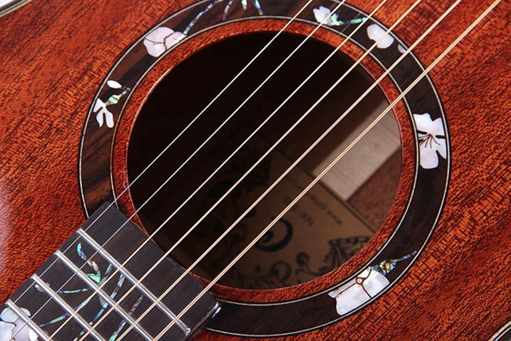 NX-30S-36 Very Popular Guangzhou Chinese Musical Instrument Guitar Acoustic 36 Inch Sapele Wood Guitar