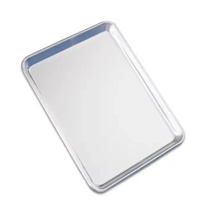 food serving tray Rectangular Thickened Silver Stainless Steel Pan Baking Tray Grill Plate Cookie Sheet Oven Pan