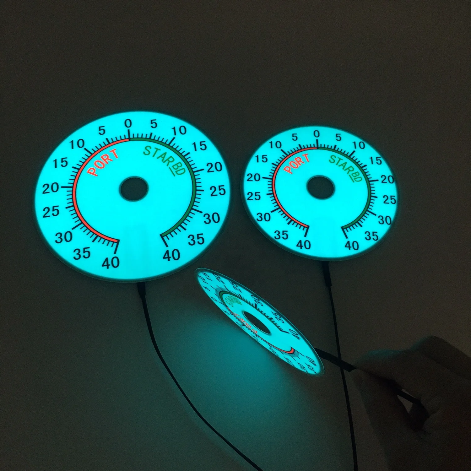Светящаяся пластина циферблата для лодки, измеритель датчика сосуда, светящаяся пластина датчика EL