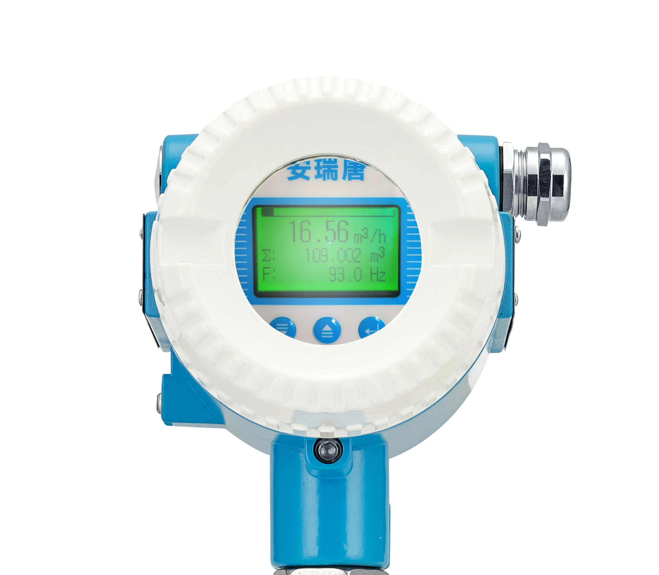 Digital Display Compressed Air Flow meter Clamped Gas Liquid Vapor Flow meter Vortex Flowmeters