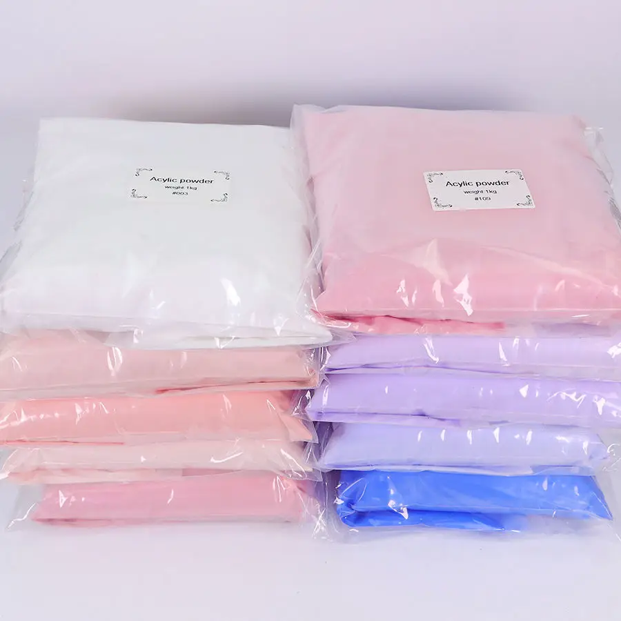 Bulk Private Label 2 in 1 Dipping Powder Glitter Nude Clear Acrylic Powder for Nails