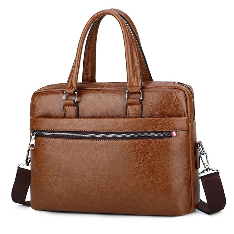 Bagsplaza  Waterproof Vintage Berifcase custom luxury genuine leather laptop bags & covers for men office