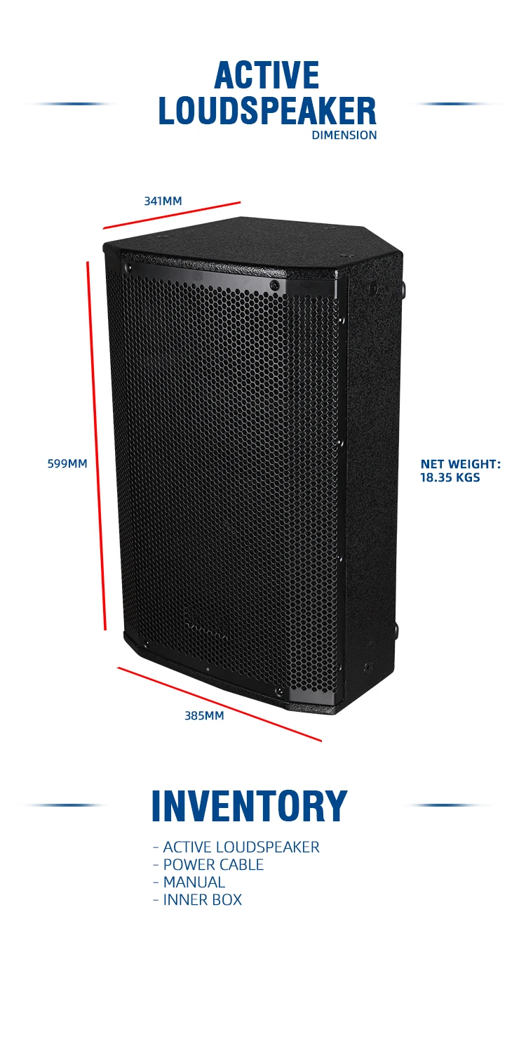 2 Way 12 Inch Active Loudspeaker
