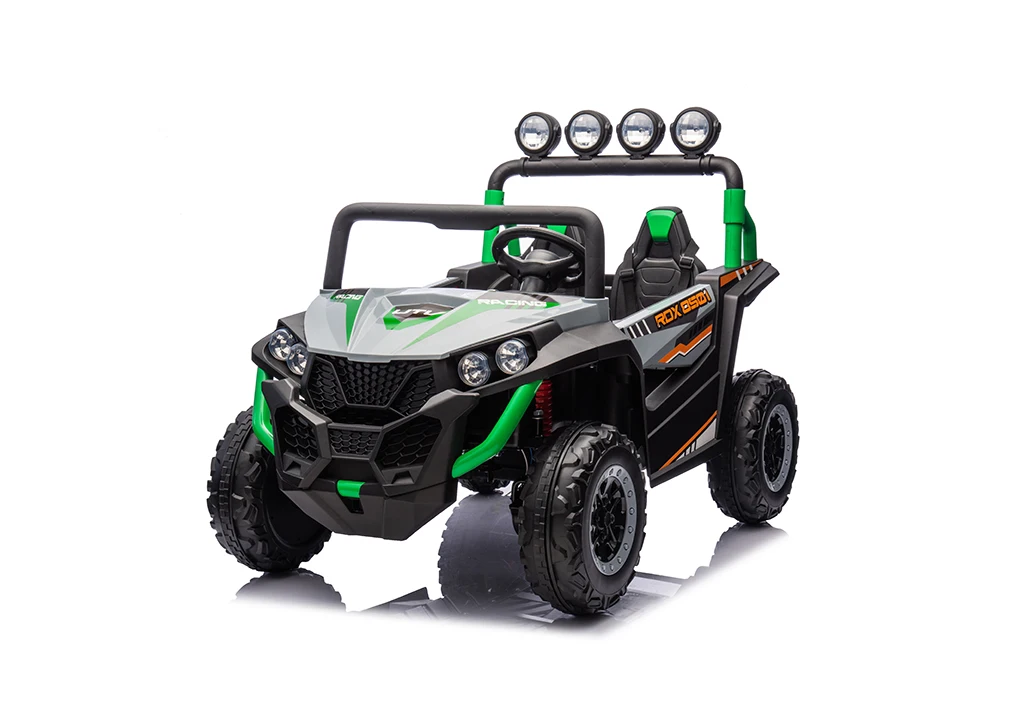 2024 NEWEST 24V Electric 4WD UTV Buggy Kids Ride-on 4x4 Wheel Vehicle 2 Seat Off-Road Car with Remote Feature for Big Kids