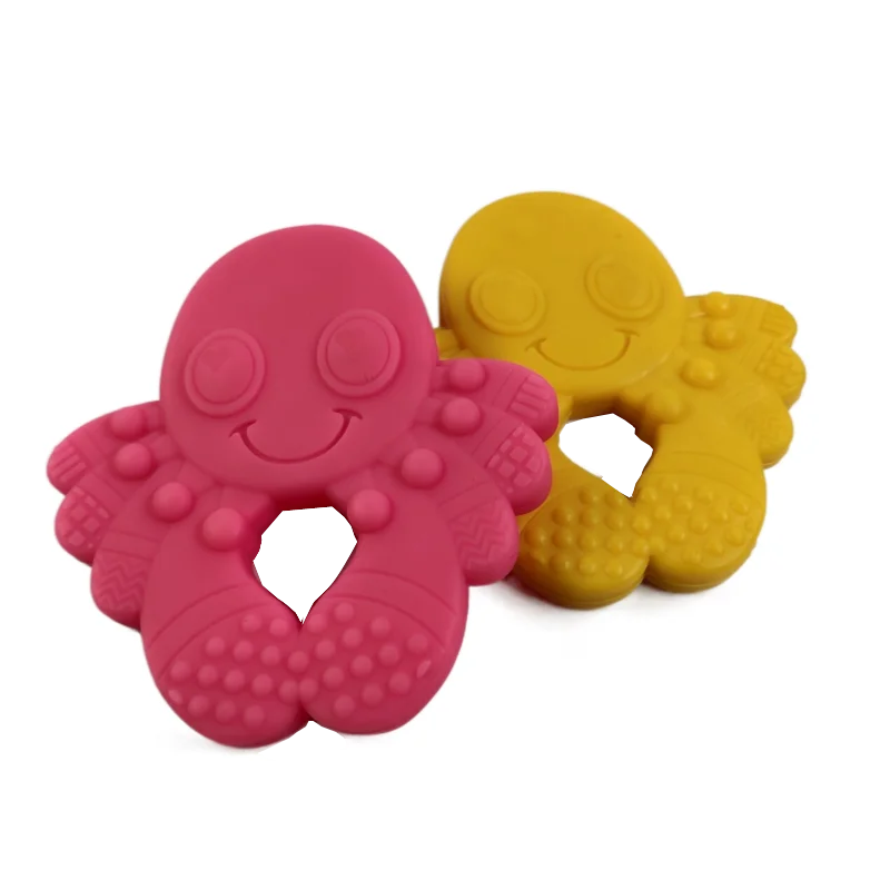 Factory Customized Kids Silicone Baby Teether Chewable Toys Silicone Teether For Mommy Nursing