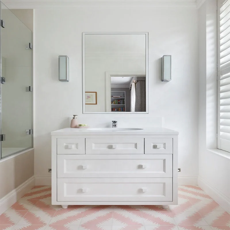 Plastic Bathroom Mirror Cabinet White Style Milk Modern Hotel Color Material Origin Marine Type Place