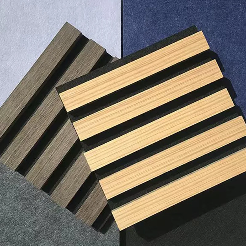 Manufacturer Customization High Quality Acoustic Wooden Panel Solid Wood Slat Soundproofing Wall Panel