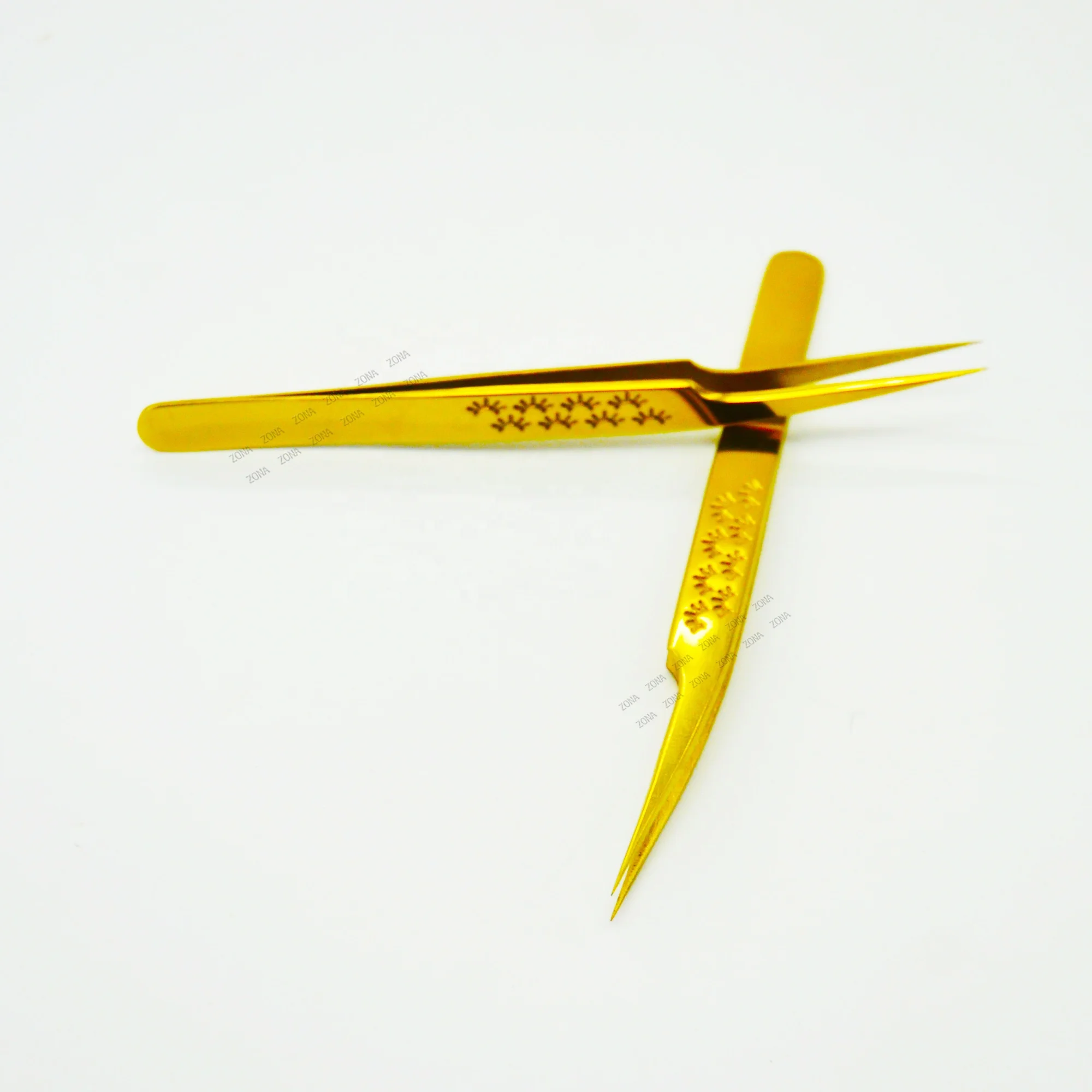 Precision Anti Static Eye Perfection False Extension Applicator Tweezers Solid Stainless Steel Lash Tweezers Manufacturer