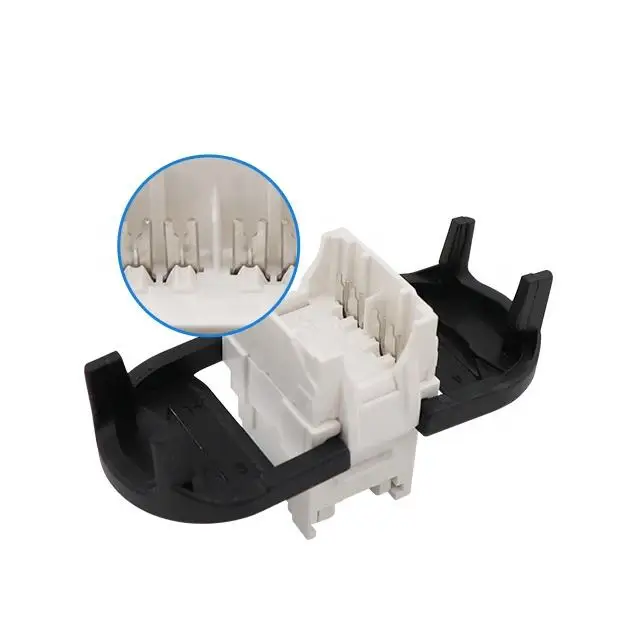 RJ45 3M Type UTP CAT6 unshielded Keystone Jack 180 Degree With Gold Plating