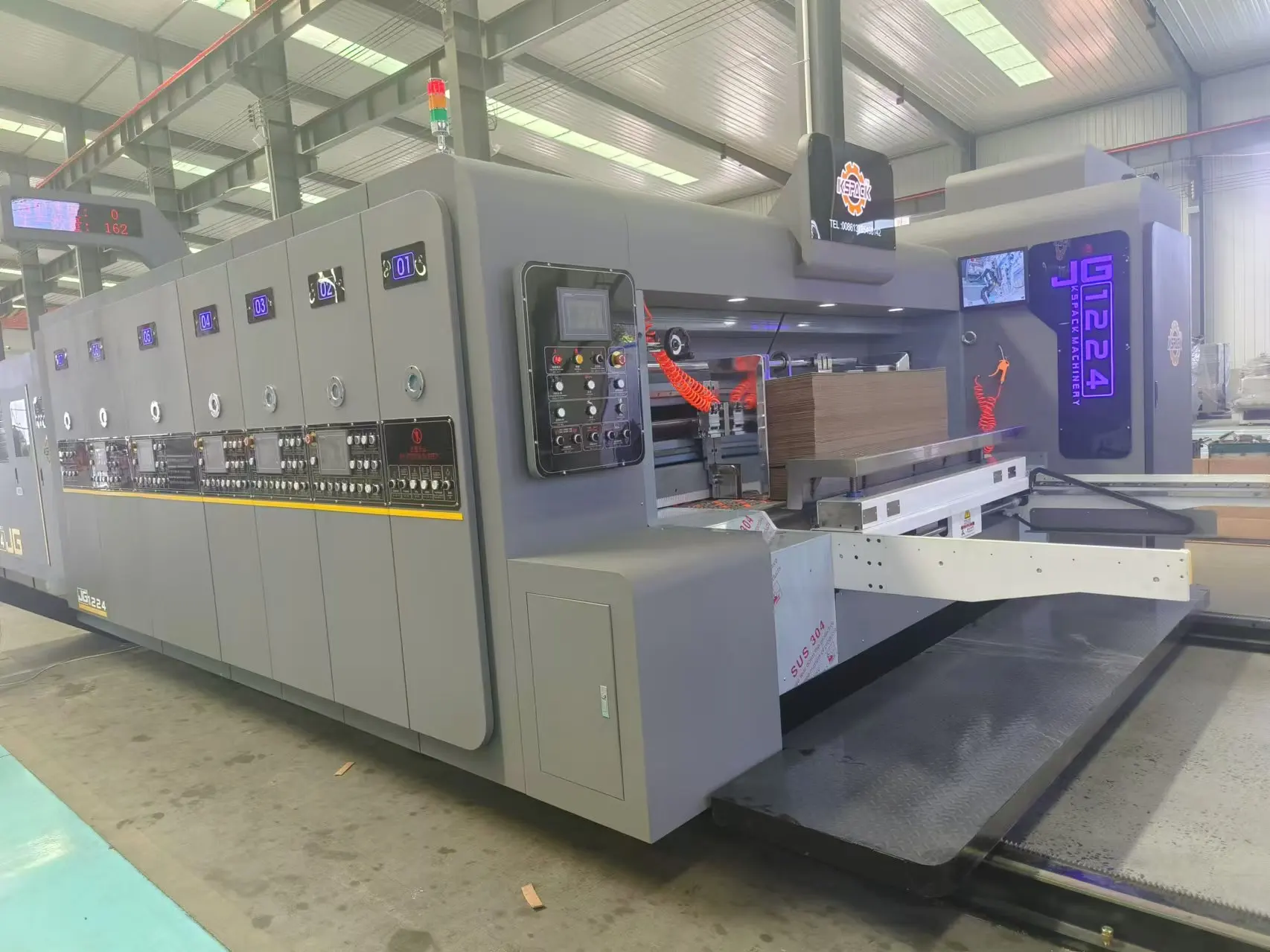 Flexo Box making machine packaging forming machines carton slotting die cutting making fold glue bundling machine