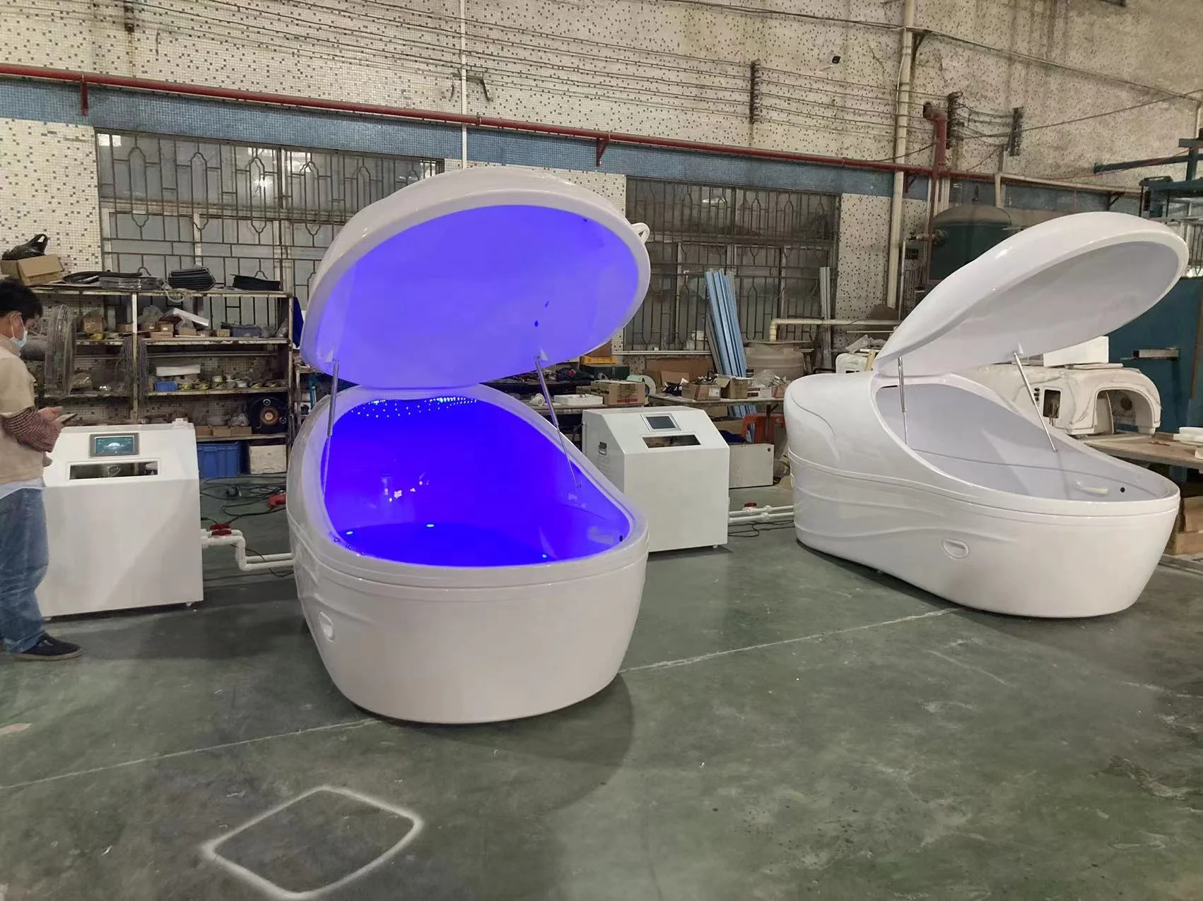 2022 tall big people floating therapy filter heat salt water pod spa sensory deprivation floatation therapy warm water tank