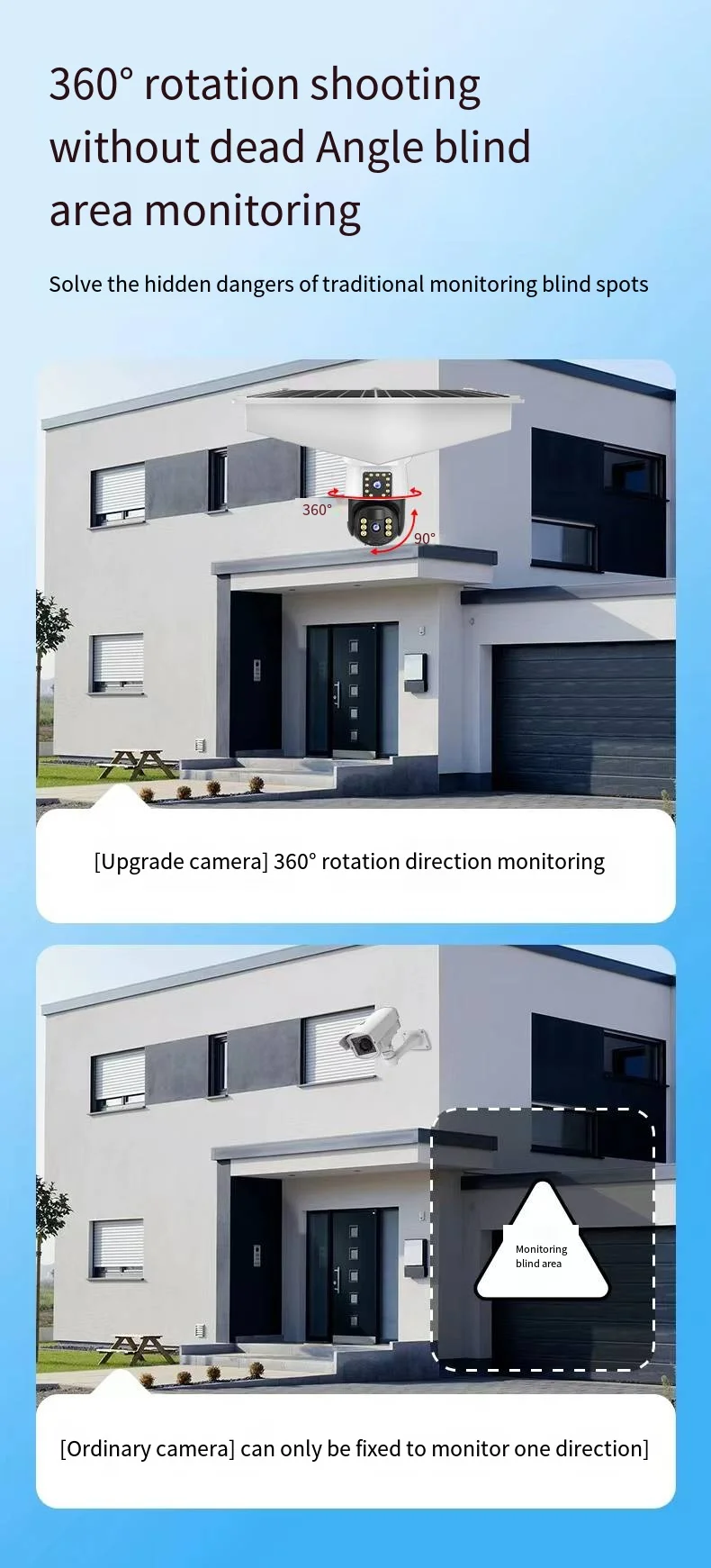 3MP Full HD 4G Camera with 30m IR siren alarm ptz outdoor wireless surveillance camera