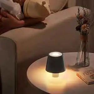 LED Rechargeable Table Lamp Bottle Decorative Light Dimmable Portable Desk Lamp IP54 Waterproof Lamp for Restaurant/Home/Bar