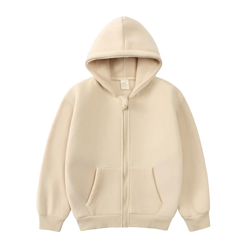 Newly Arrived Winter Custom Logo Cotton Winter Coat For Kids Thickened  Unisex Hoodies For Kids