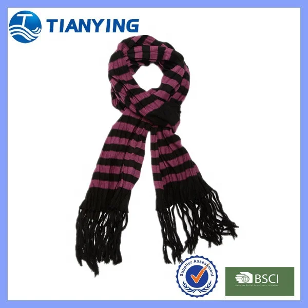 Jacquard Knitted Long Style of Length knitted Scarf