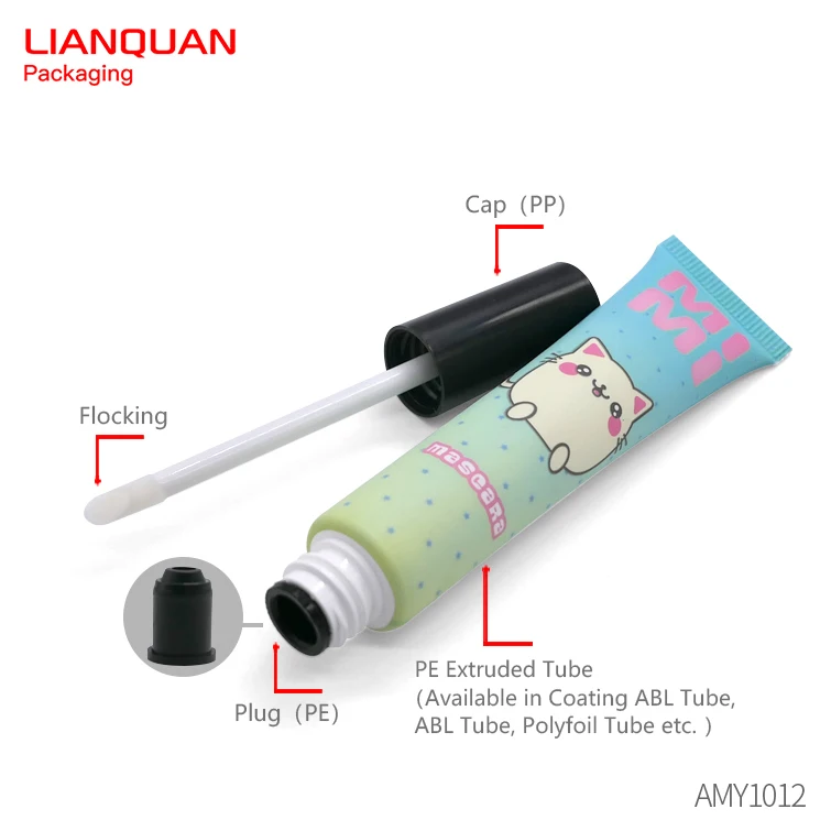 lip gloss tube packaging lip gloss applicator wand packaging bottle for cosmetics