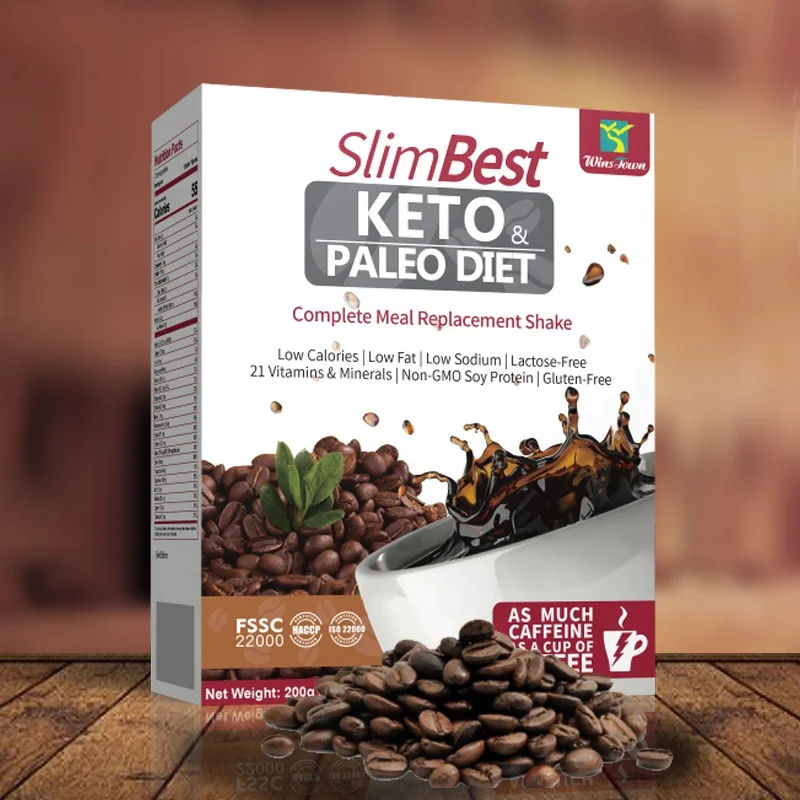 OEM Keto Slim Coffee Diet Weight Loss Powder KETO Instant Coffee Powder Slimming Fat Burner Soup