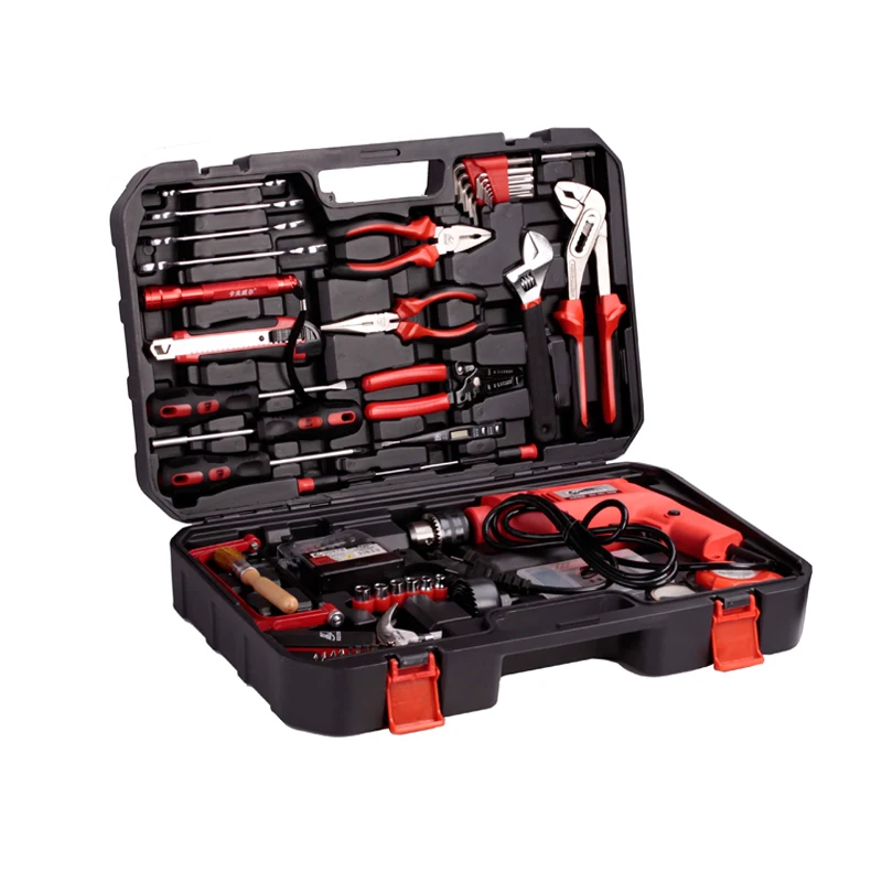 KAFUWELL P14006 128pcs household comprehesive herramientas hand carpenter toolkit tools drill set