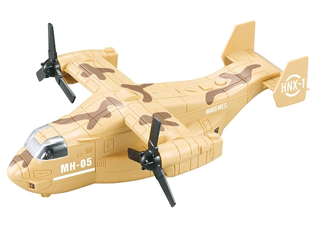 Children 1:16 Inertial Military Osprey Fighter Aircraft Battle Airplane With Light Sound Friction Toys For Kids
