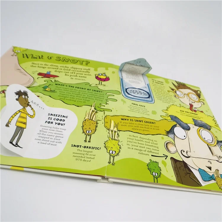 Hot sale customized size hard cover 3d children pop-up board book printing service