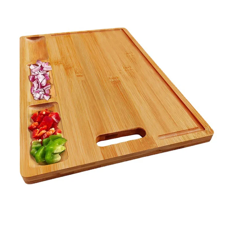 Best Seller Bamboo Cutting Board Customization Bamboo Chopping Board with Container For Kitchen