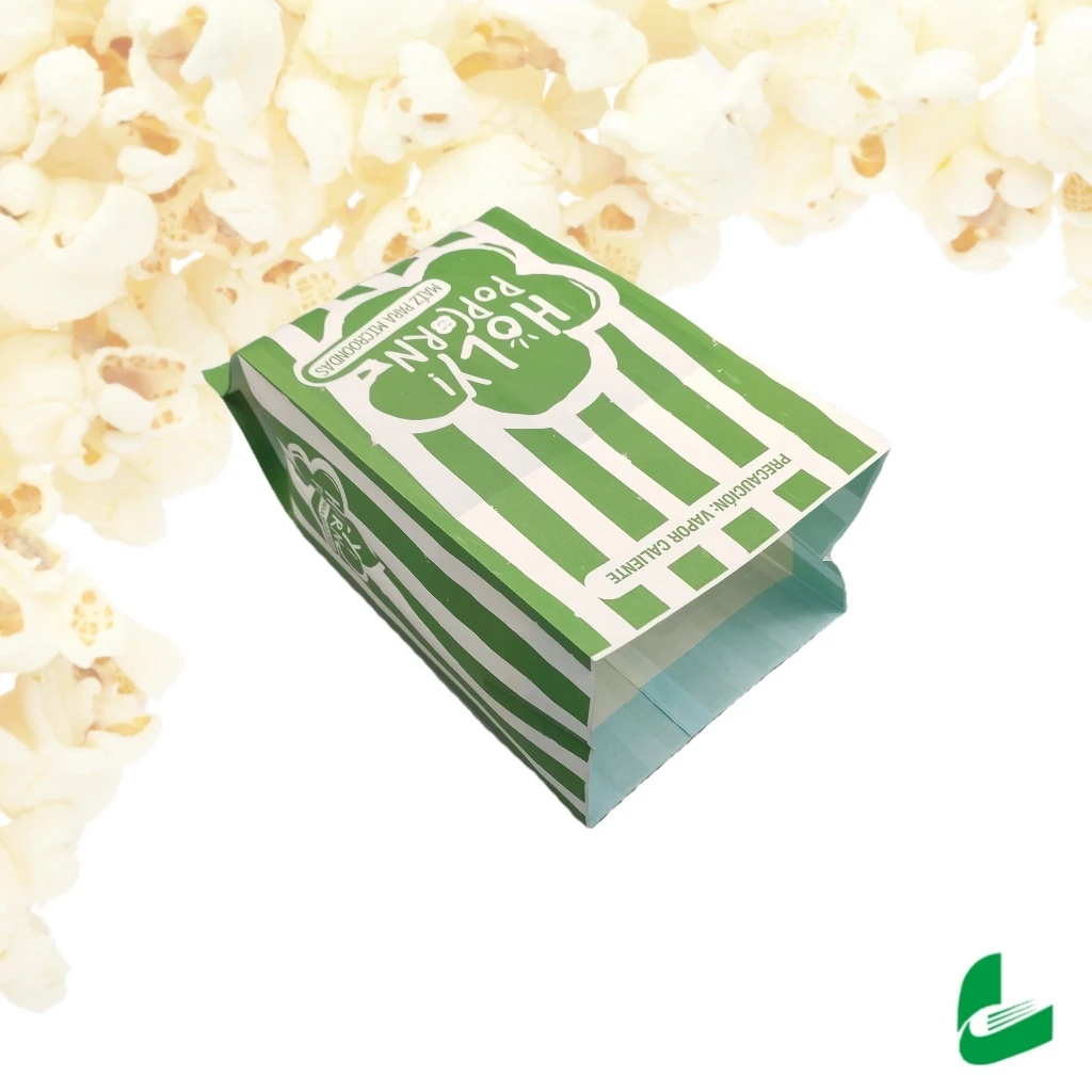 OEM Custom Printing Recycle Grease Proof Rice Microwave Popcorn Bags for Fast Food