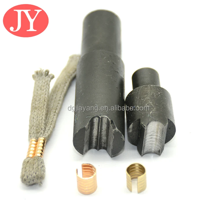 wholesale 20mm silver metal crimp end  fold over crimp cord clasp cord ends clips iron crimp clips