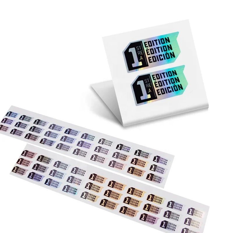 Пользовательская печать этикеток безопасности черный серийный номер водонепроницаемый Qr-код этикетка голограмма Qr-код этикетка