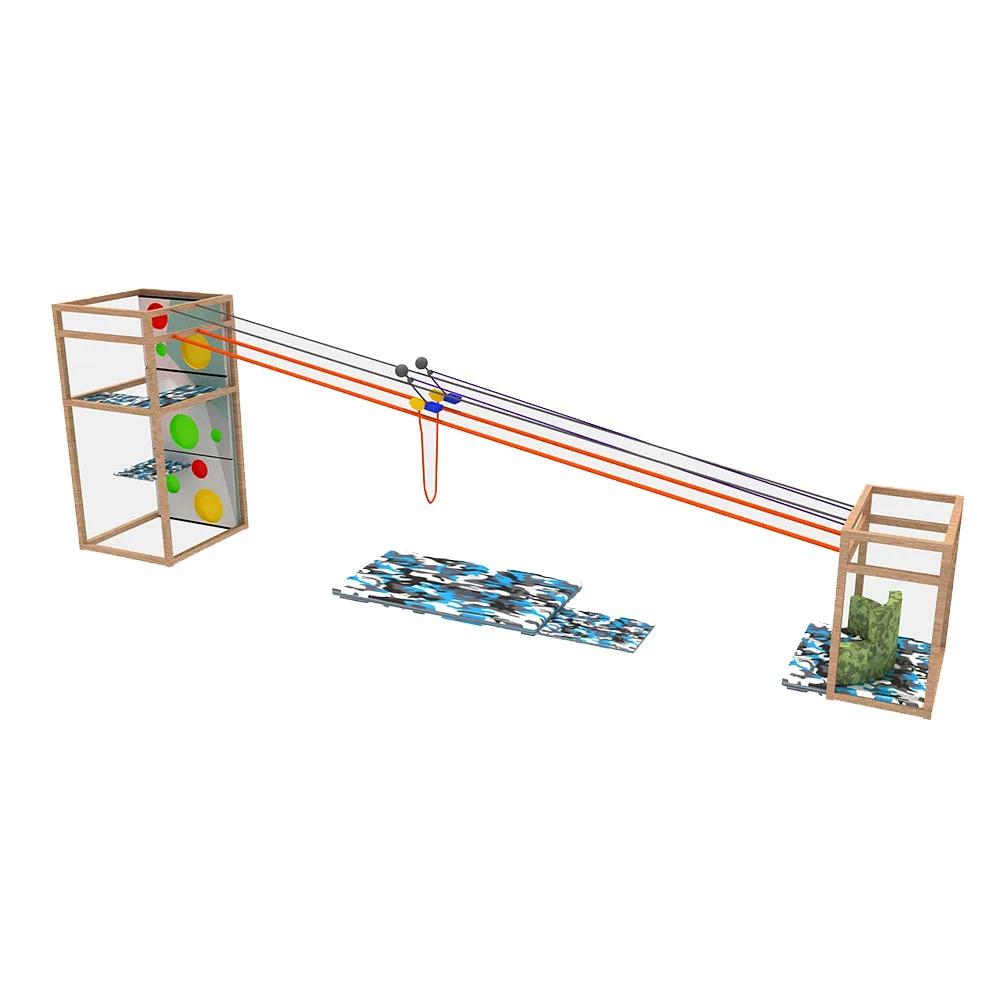 commercial custom indoor zip line playground set park equipment