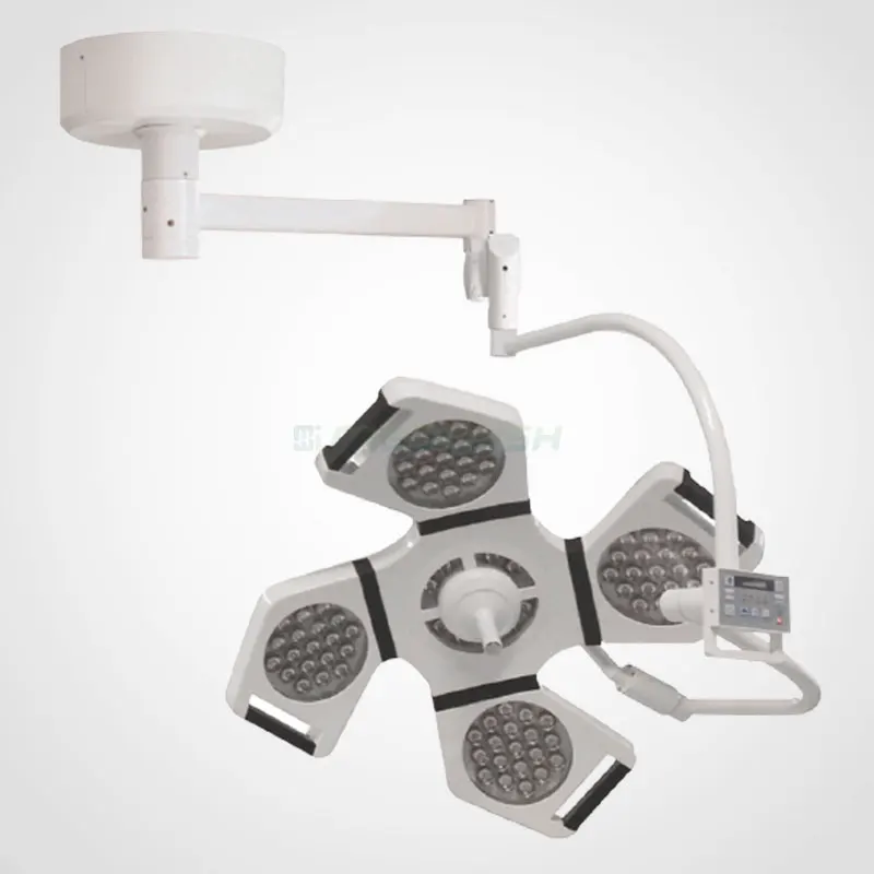 AG-LT050B-1 Surgical head lamps ceiling mounted single arm petal shape adjust color temperature LED shadowless operating lamp