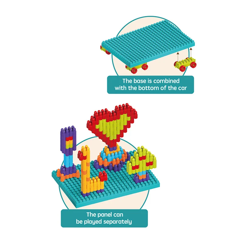 Learning Game Assemble Blocks Table Toy Set Building Toys Kids Intelligence Child Block Building Tables