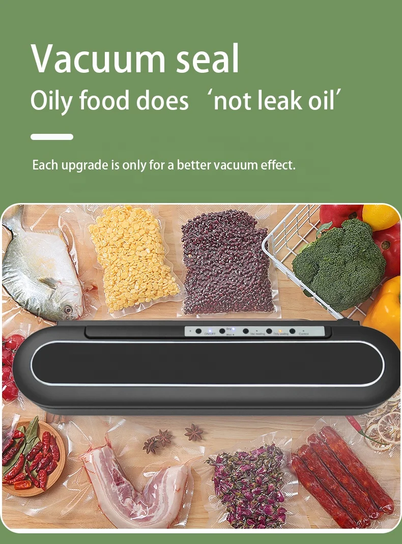 Factory OEM Portable Rechargeable Vacuum Machine Home Food Making Machine Food Vacuum Sealer