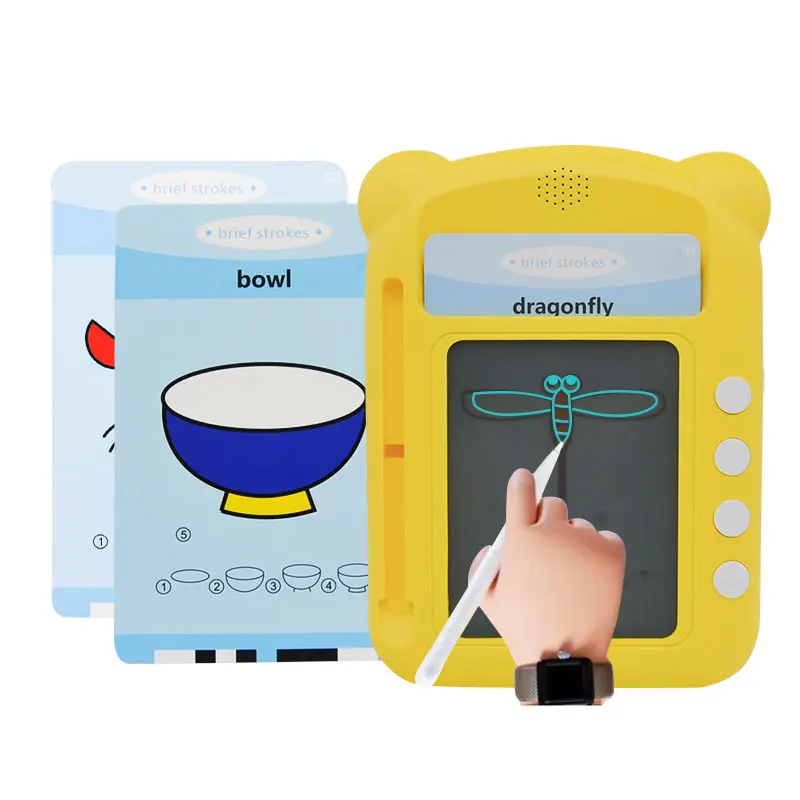 Custom 2 in 1 Upgraded Alphabet Animal Vehicle English Electric 3-8 Years Toddlers LCD Writing Board Language Learning Machine